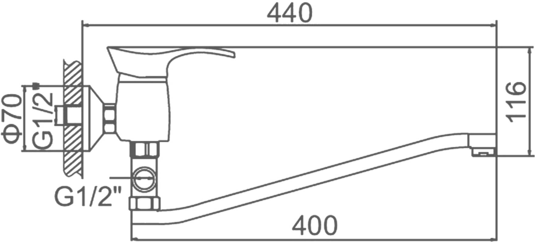 

Смеситель Ledeme L2101
