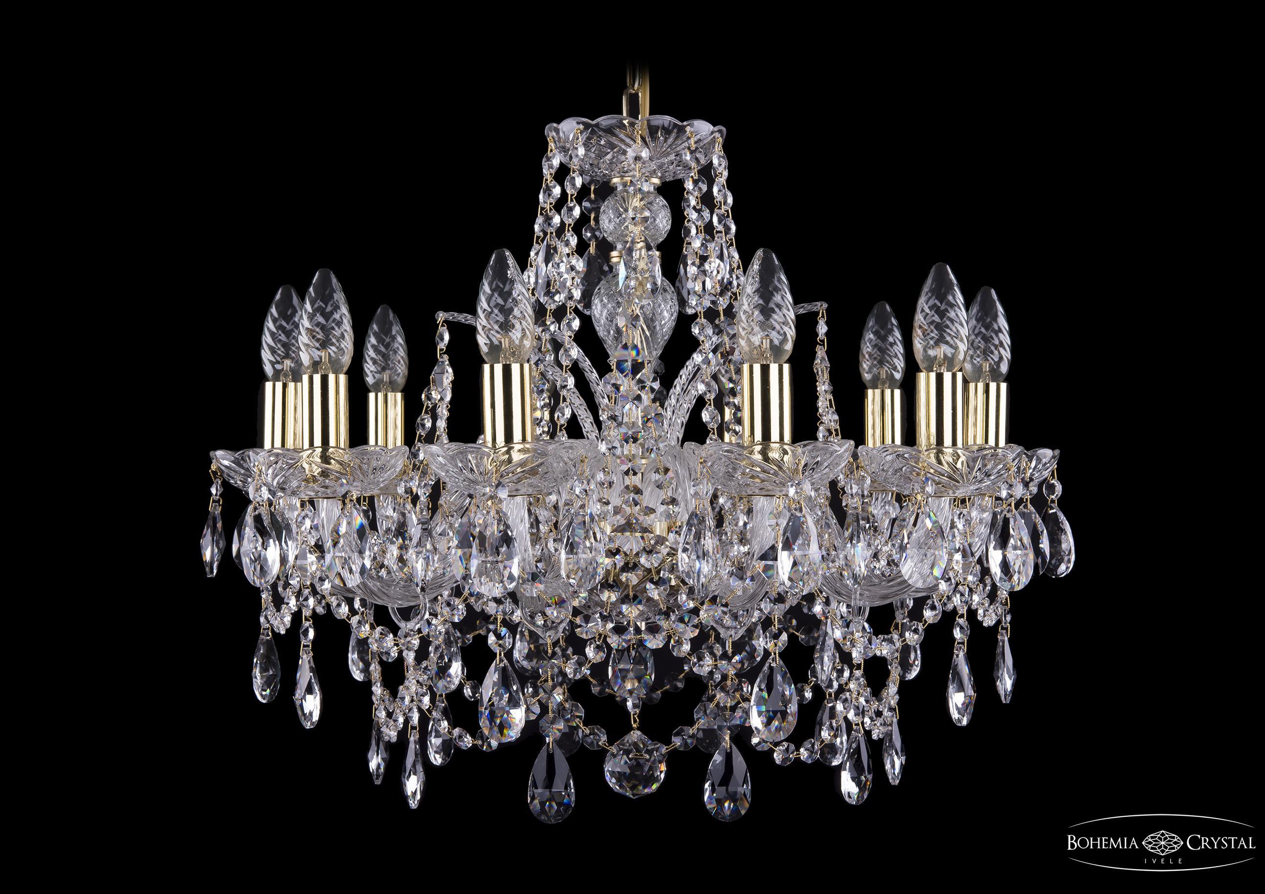 

Подвесная люстра Bohemia Ivele Crystal 1411/10/195/G