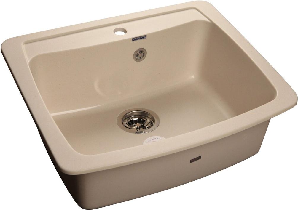 

Кухонная мойка GranFest Standart GF-S605 белый, Standart GF-S605