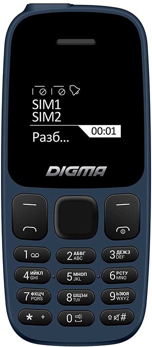 

Мобильный телефон Digma A106 Linx 32Mb синий (LT1065PM)