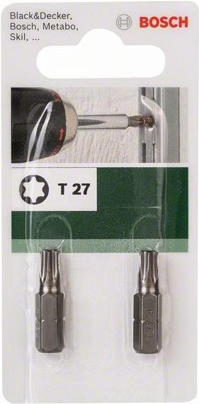 

Набор бит для дрелей Bosch 25мм TORX T27 XH DIY 2609255936, Torx T27 25 мм XH