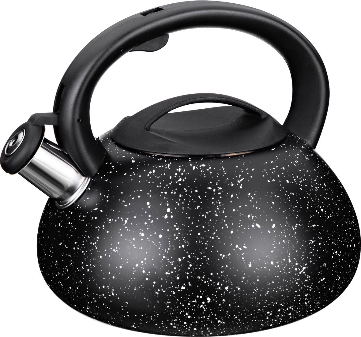 

Чайник и турка Agness Black Marble, Чайник со свистком Agness 907-080