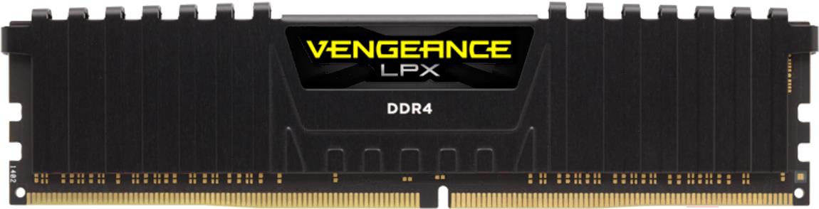 

Оперативная память Corsair Vengeance LPX 16GB DDR4 PC4-21300 [CMK16GX4M1A2666C16], ОЗУ DDR4-2666 16GB PC-21300 Corsair CMK16GX4M1A2666C16