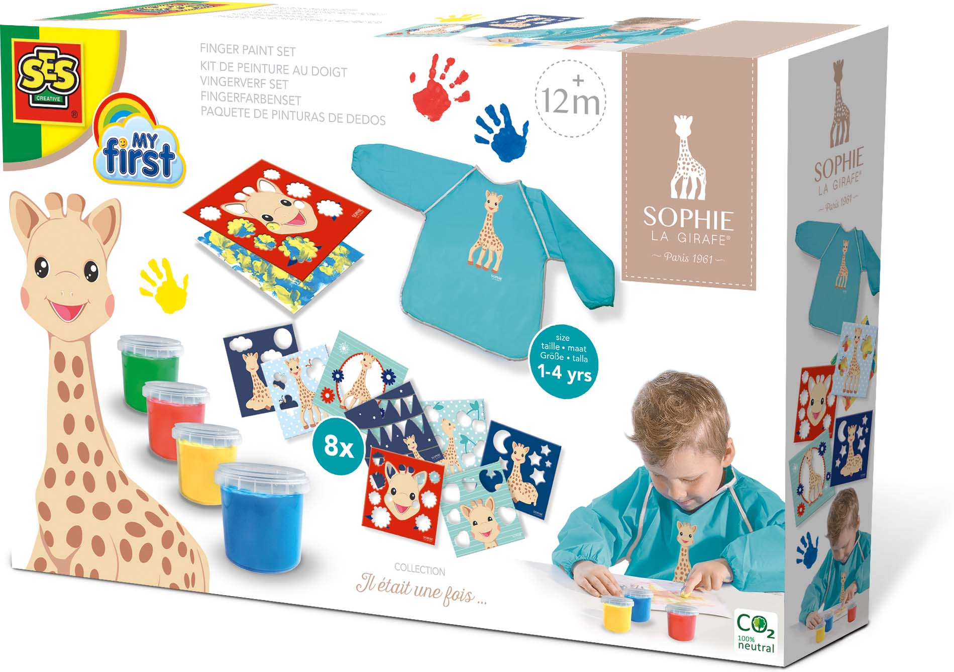 

Набор для рисования пальчиковыми красками SES Creative My first Sophie la girafe (14494)