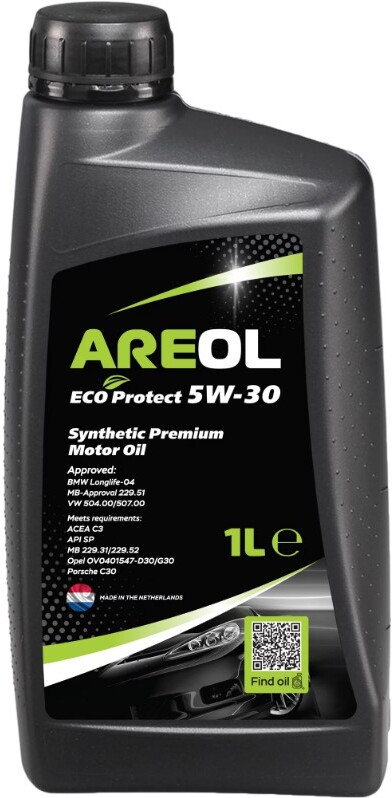 

Моторное масло Areol Eco Protect ECS 5W30 1л (5W30AR126)