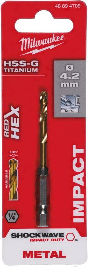 

Сверло Milwaukee HSS-G Ti 48894709, Сверло Milwaukee Сверло HSS-G Ti 48894709