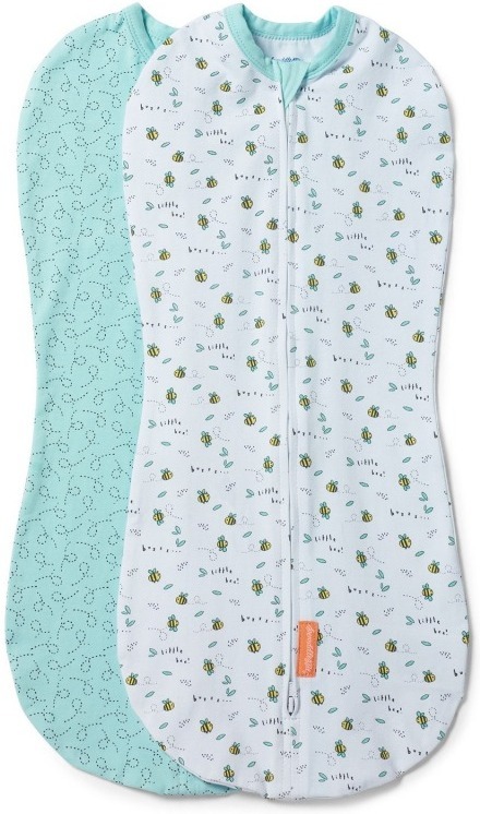 

Конверт детский Summer Infant Swaddlepod на молнии 2 шт розовые пчелки/голубой (58553A)