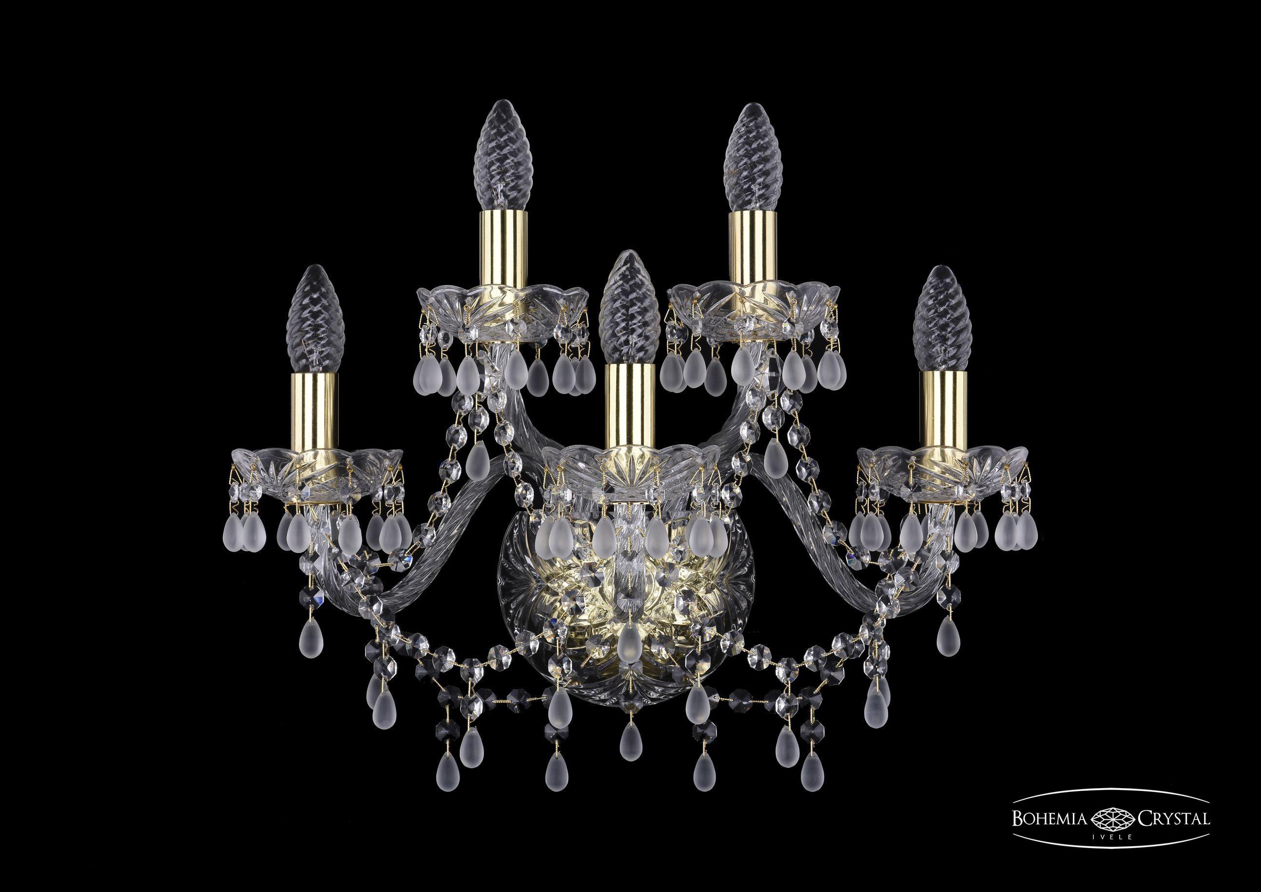 

Подвесная люстра Bohemia Ivele Crystal 1410B/3+2/160/G/V0300, Бра Bohemia Ivele Crystal 1410B/3+2/160/G/V0300