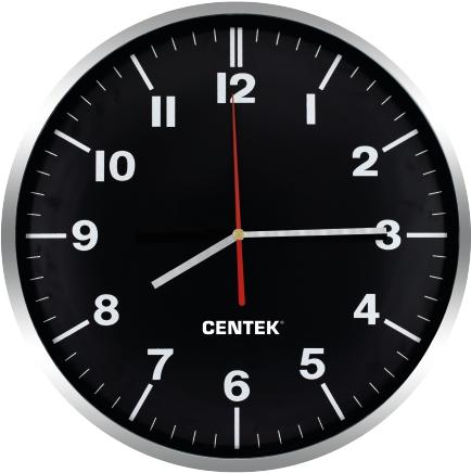 

Интерьерные часы CENTEK СТ-7100 черный, СТ-7100