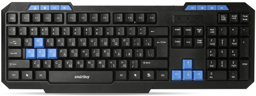 

Клавиатура SmartBuy One 221 USB черный (SBK-221U-K)