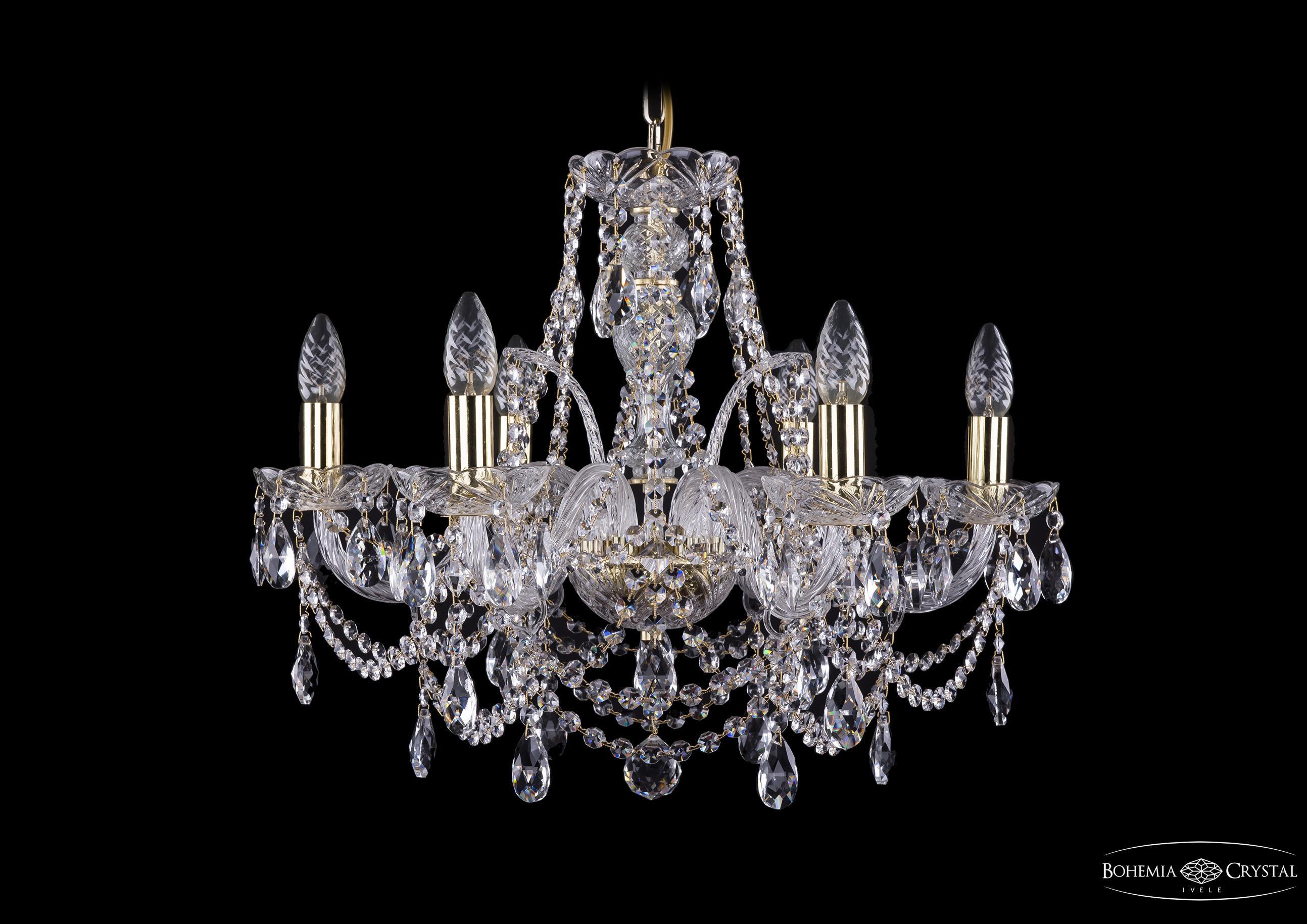 

Подвесная люстра Bohemia Ivele Crystal 1411/6/195/G
