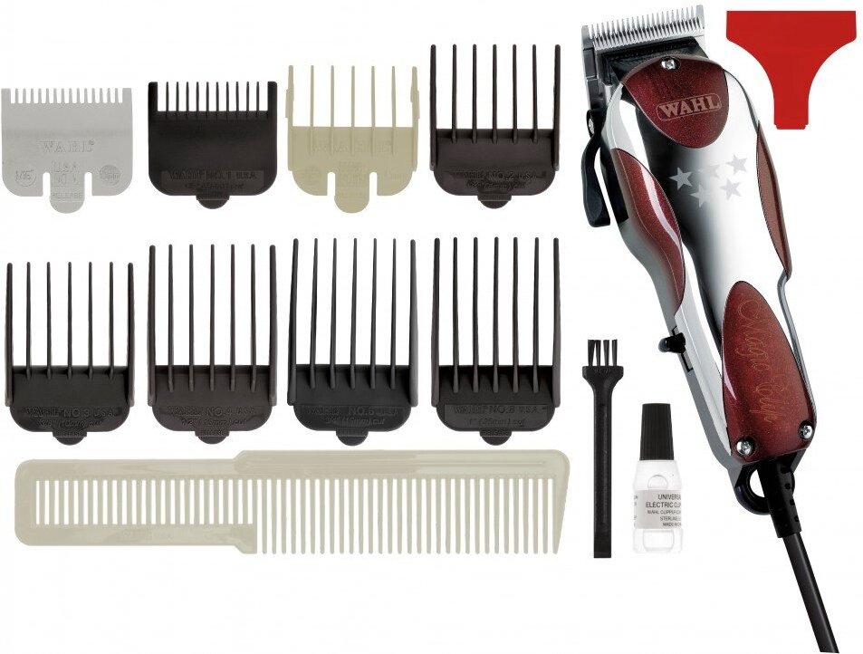 

Машинка для стрижки волос Wahl Magic Clip [4004-0472], Машинка для стрижки волос Wahl 8451-016 Magic Clip 4004-0472 коричневый/серебристый