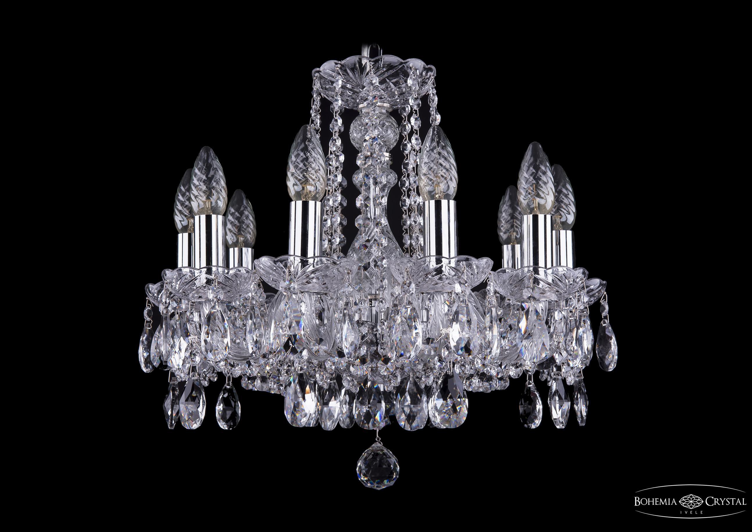 

Подвесная люстра Bohemia Ivele Crystal 1402/10/141/Ni