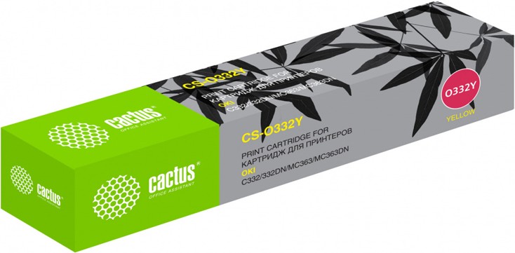 

Картридж для принтера и МФУ CACTUS CS-O332Y, Картридж Cactus CS-O332Y