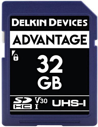 

Карта памяти Delkin Devices Advantage SDHC 32GB UHS-I V30 (DDSDW63332GB)