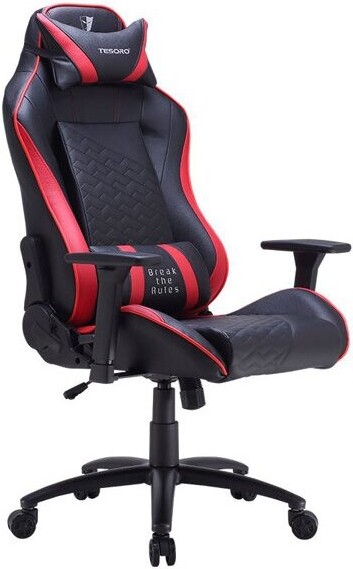 

Игровое кресло Tesoro Zone Balance F710 Black/Red [TS-F710-Black-Red], Кресло компьютерное Tesoro Zone Balance F710 (черный/красный)