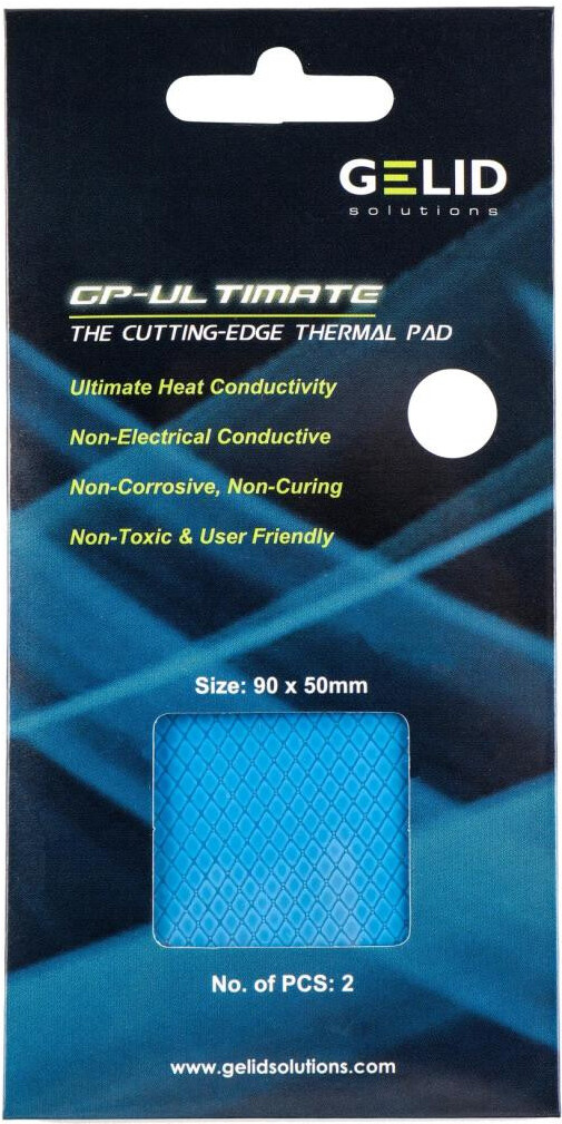 

Термопрокладка Gelid GP-Ultimate Thermal Pad Value Pack 90x50x2мм 2шт (TP-VP04-D)