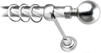

Карниз Lm Decor Шар большой 059 1р витой 25мм 1.6м сатин, Шар большой 059 1р витой 25мм 1.6м