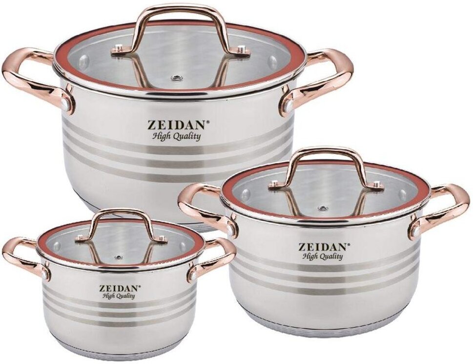 

Кастрюля ZEIDAN Z-50635 6пр, Набор кастрюль ZEIDAN Z-50635 6пр