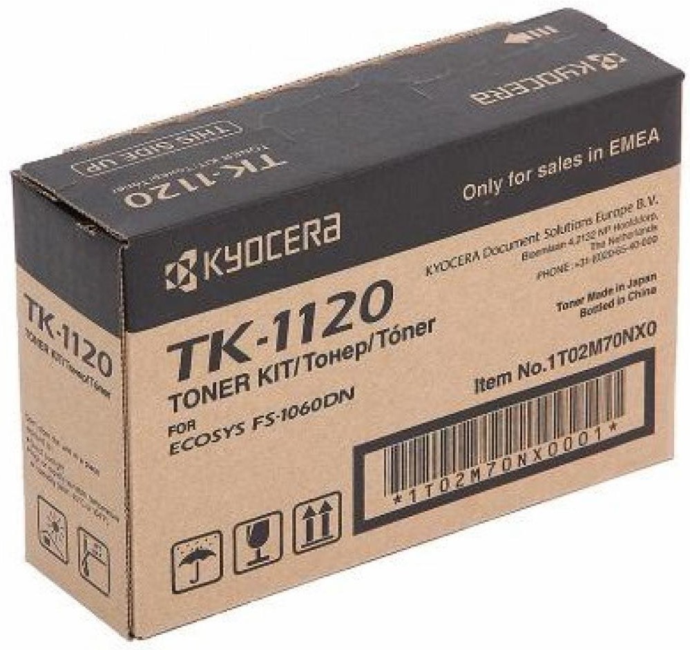 

Картридж для принтера Kyocera TK-1120, Тонер Картридж Kyocera TK-1120 черный (1T02M70NXV)