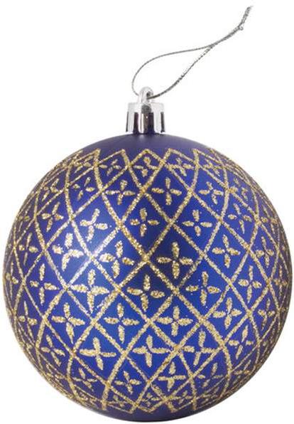 

Елочная игрушка Золотая сказка Набор шаров 8cm 6шт Blue/Gold [590888], Набор шаров 8cm 6шт