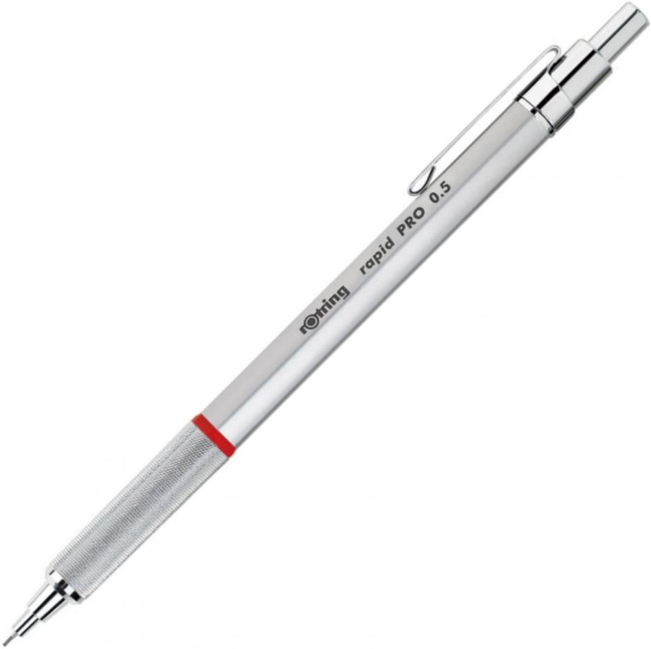 

Механический карандаш Rotring Rapid Pro 0.5 мм серебристый [1904255], Механический карандаш Rotring Rapid Pro 0.5 мм 1904255 серебристый