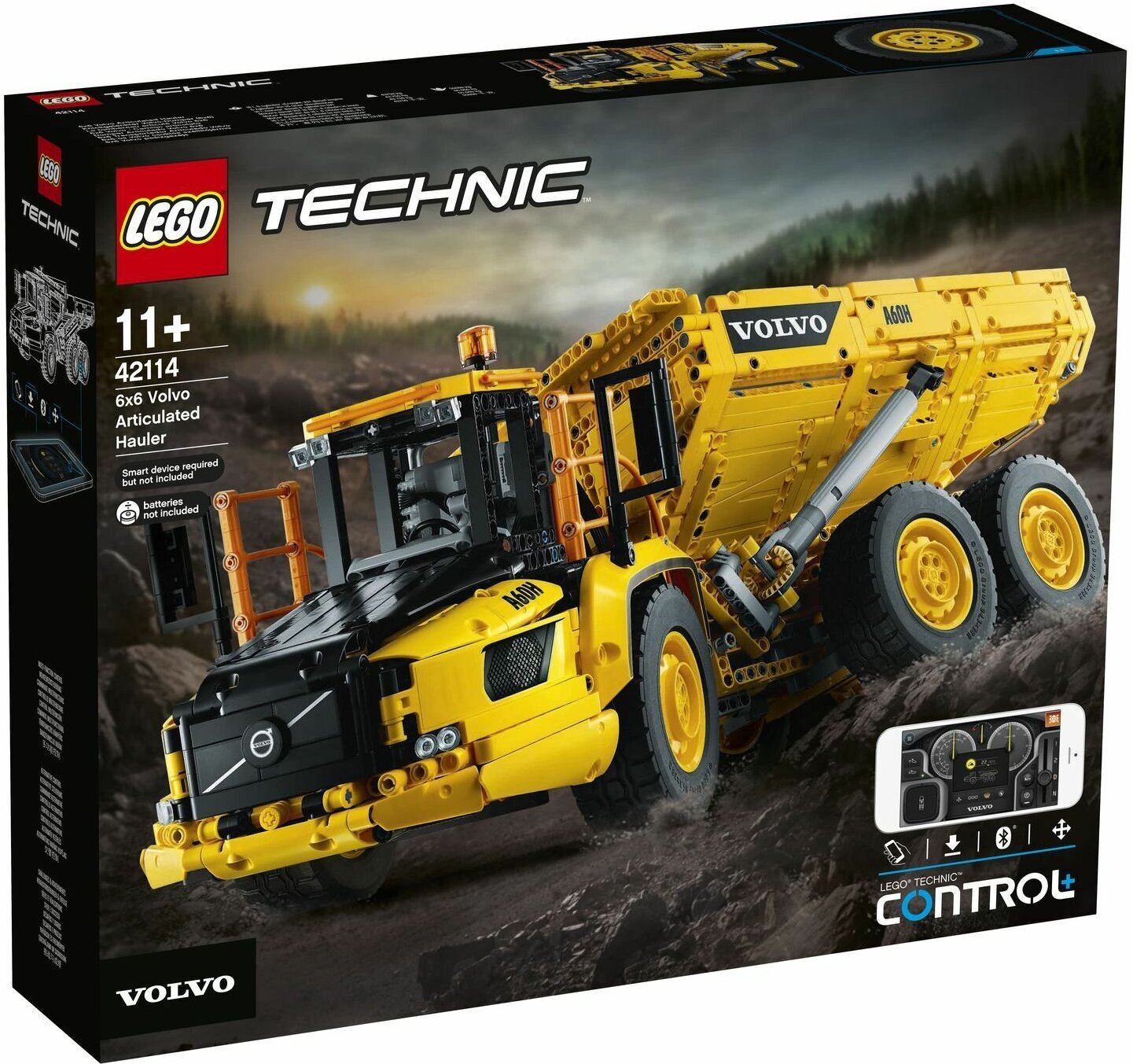 

Конструктор LEGO TECHNIC Самосвал Volvo [42114], Конструктор LEGO TECHNIC Самосвал Volvo 42114