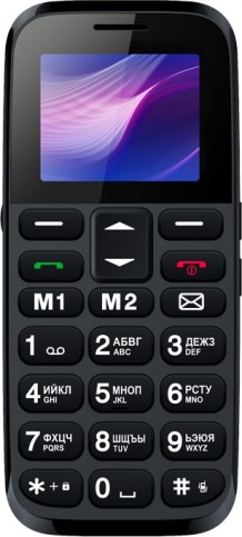 

Мобильный телефон Vertex C313 черный/синий, C313