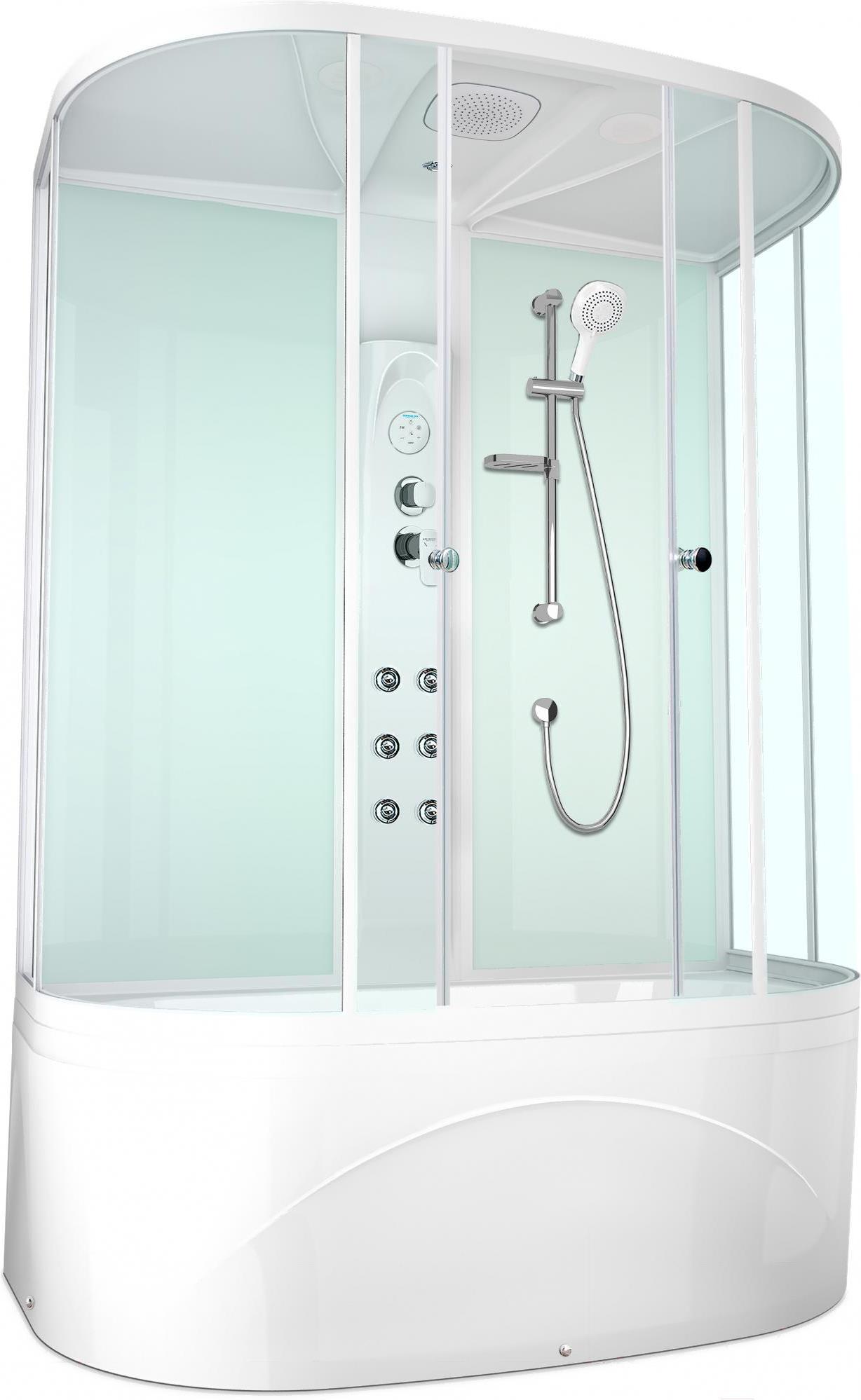 

Душевая кабина Domani-Spa Neat high белое прозрачное [DS01N158HWCl10], Neat high