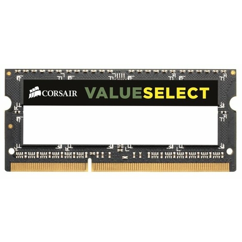

Оперативная память Corsair Value Select 8GB DDR3 SO-DIMM PC3-12800 (CMSO8GX3M1A1600C11), Value Select 8GB DDR3 SO-DIMM PC3-12800