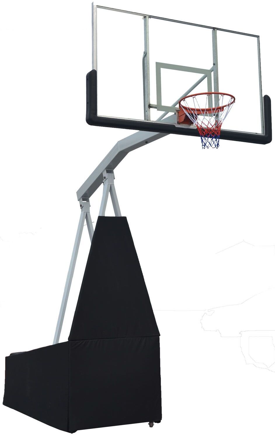 

Баскетбольный стенд DFC STAND72G PRO 180x105см стекло 12мм