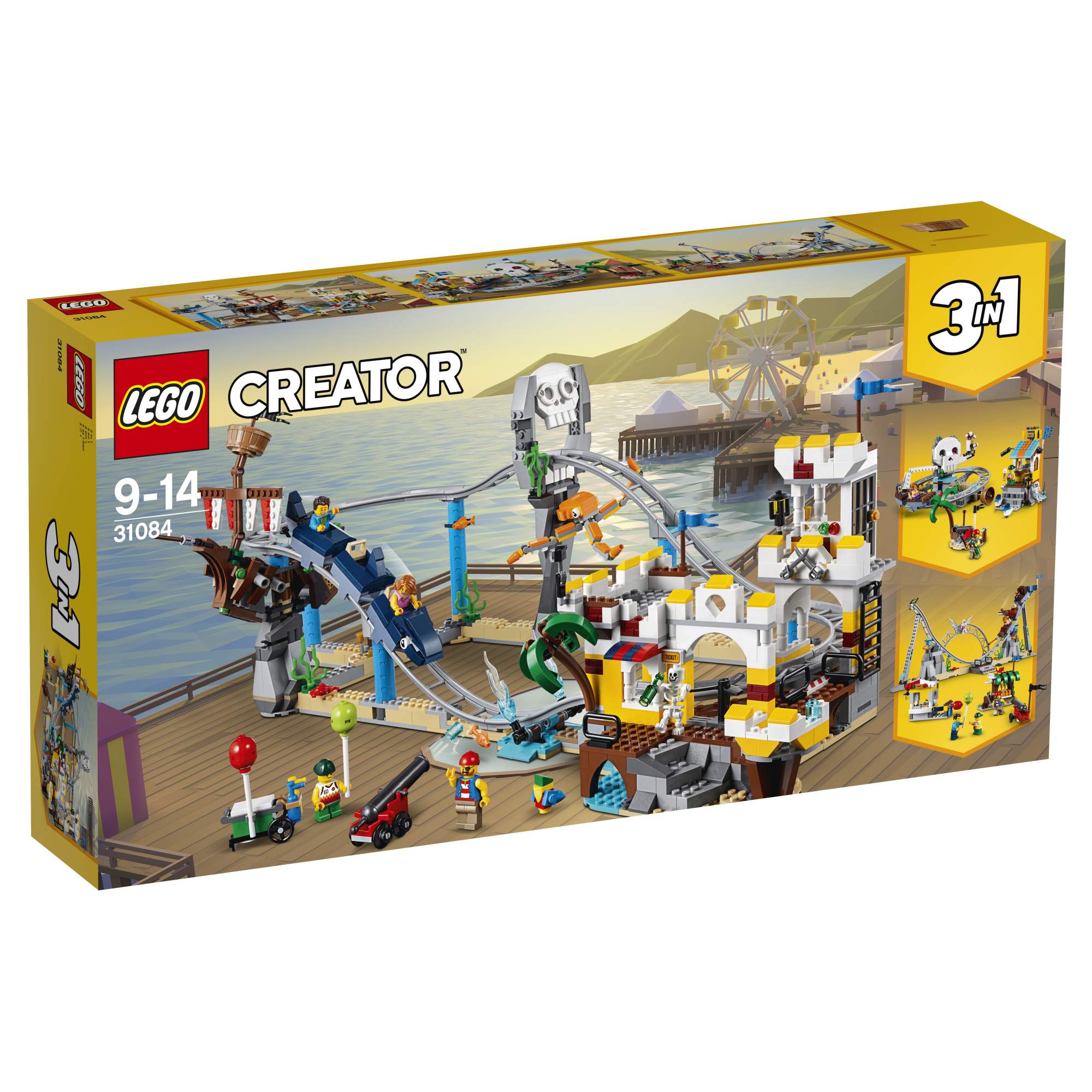 

Конструктор Lego Creator 3 в 1 Аттракцион Пиратские горки 31084, Creator Аттракцион «Пиратские горки»