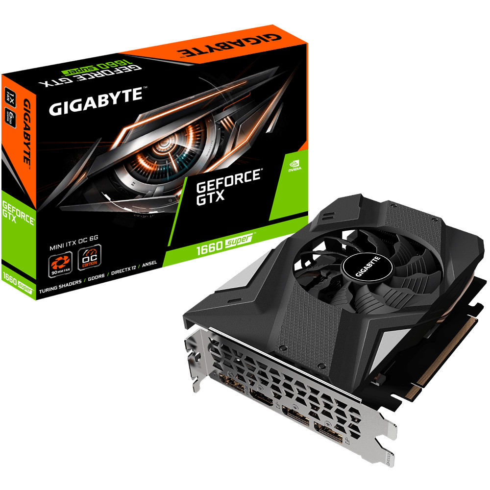 

Видеокарта Gigabyte PCIE16 GTX1660 SUPER 6GB [GV-N166SIXOC-6GD], PCIE16 GTX1660 SUPER 6GB
