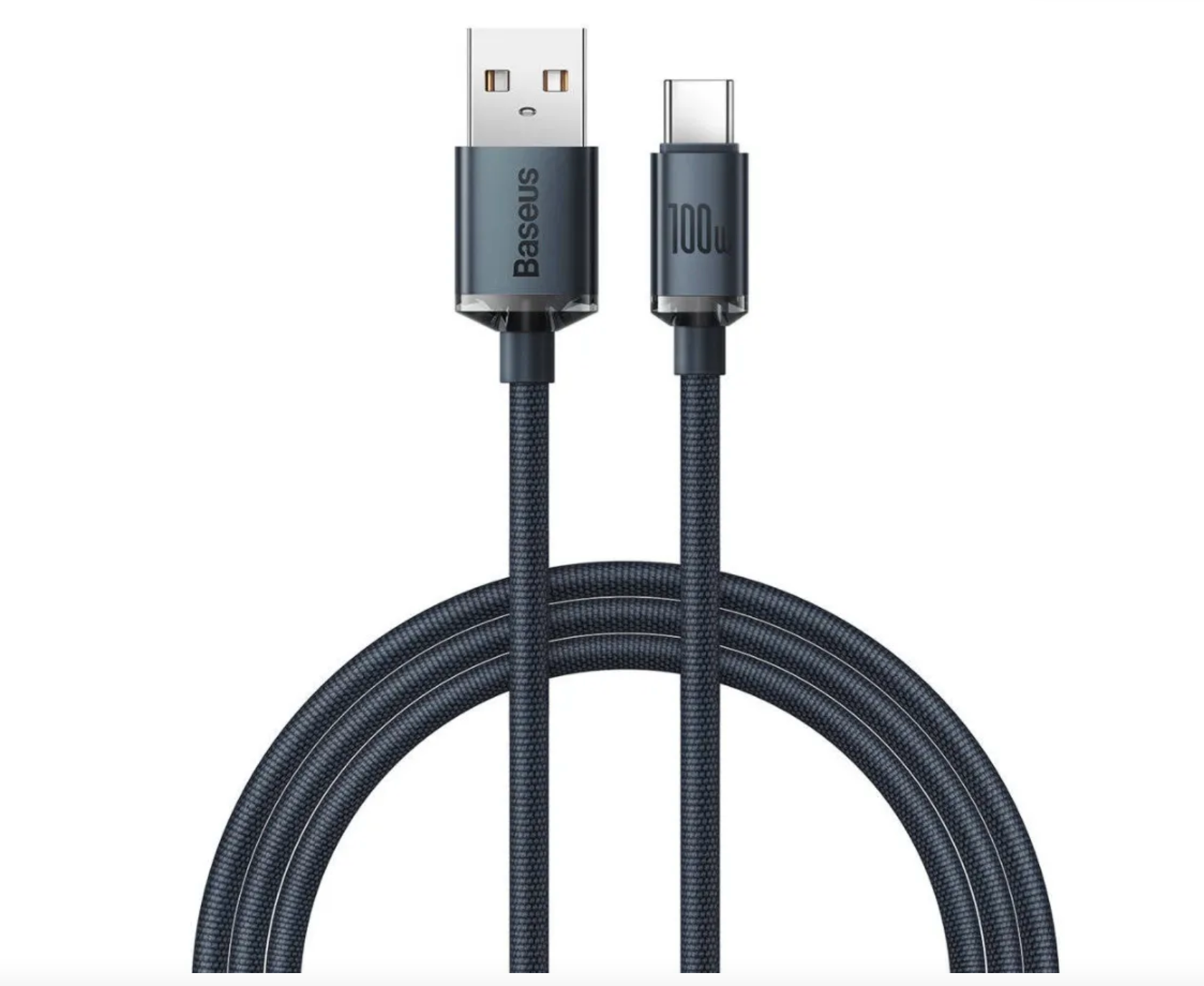 

Кабель для компьютера Baseus CAJY000501 Black, Baseus Crystal Shine Series Fast Charging Data Cable USB to Type-C 100W 2m Black (CAJY000501)