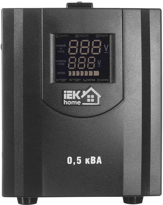 

Сетевой фильтр IEK HOME 0.5 кВА СНР1-0-0.5 [IVS20-1-00500], Стабилизатор напряжения IEK Home 0,5 кВА СНР1-0-0,5