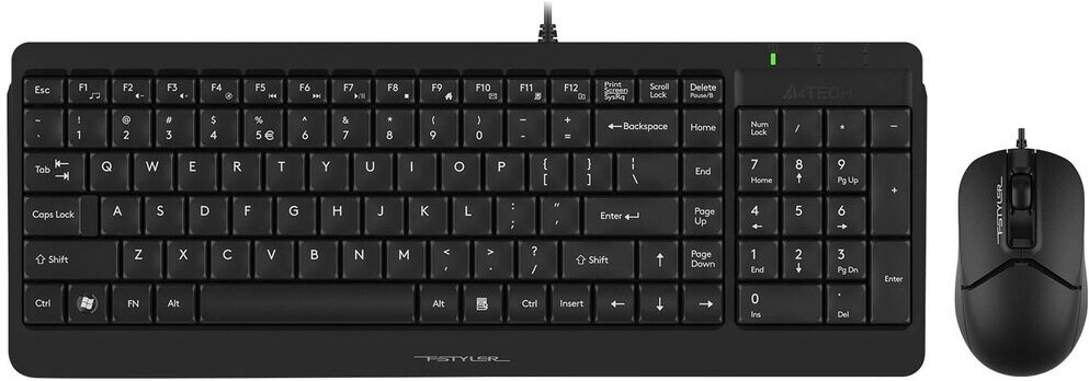 

Комплект клавиатура + мышь A4Tech Fstyler F1512 (черный)