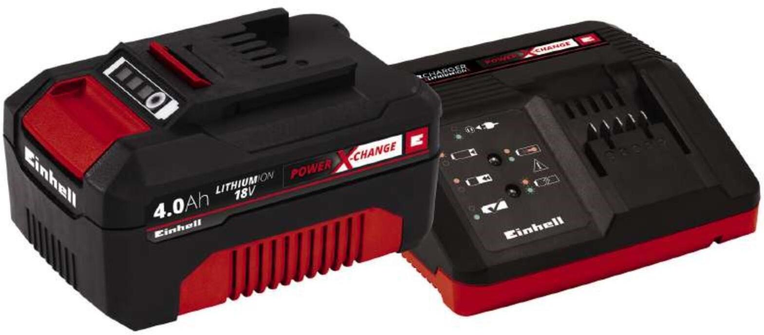 

Аккумулятор с зарядным устройством Einhell Power X-Change 4512042 (18В/4 Ah + 18В)