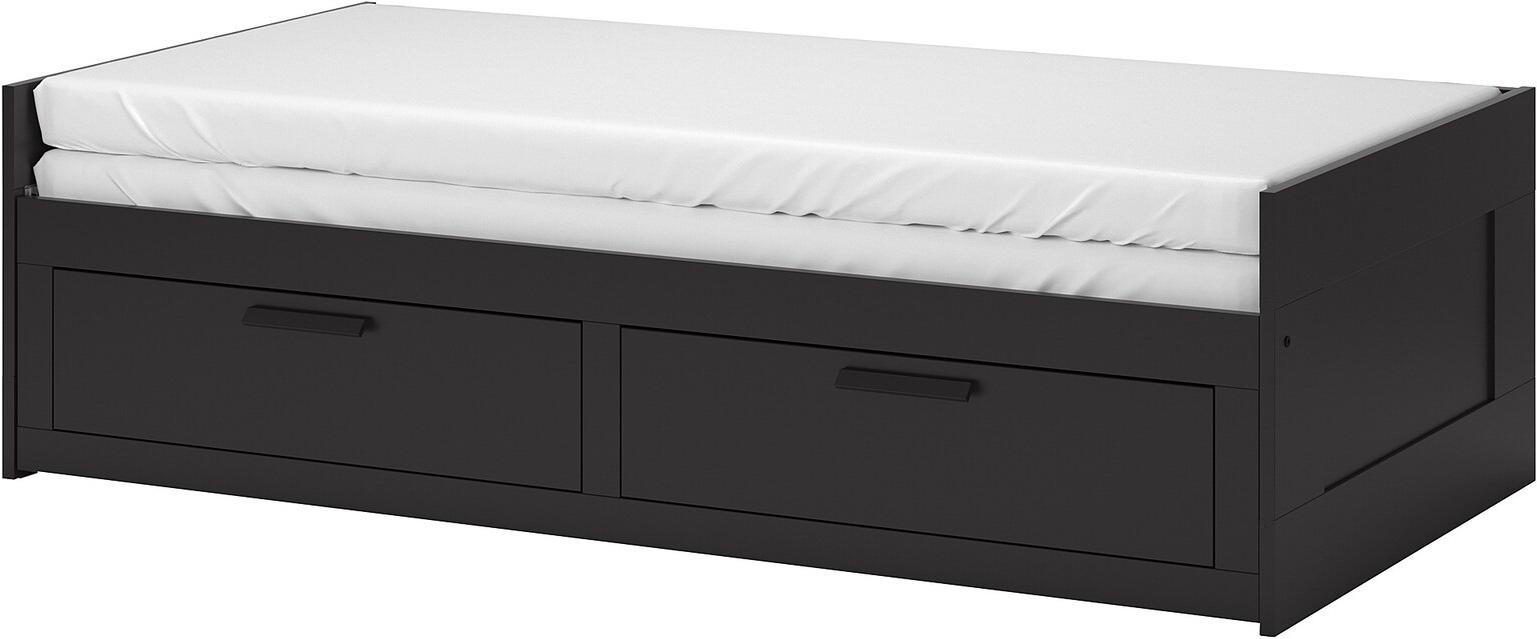

Кушетка с 2 матрасами/2 ящиками Ikea Бримнэс [792.495.35], Бримнэс