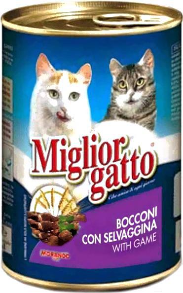 

Корм для кошек Miglior Gatto Classic Game 405г, Gatto Classic Game 405г