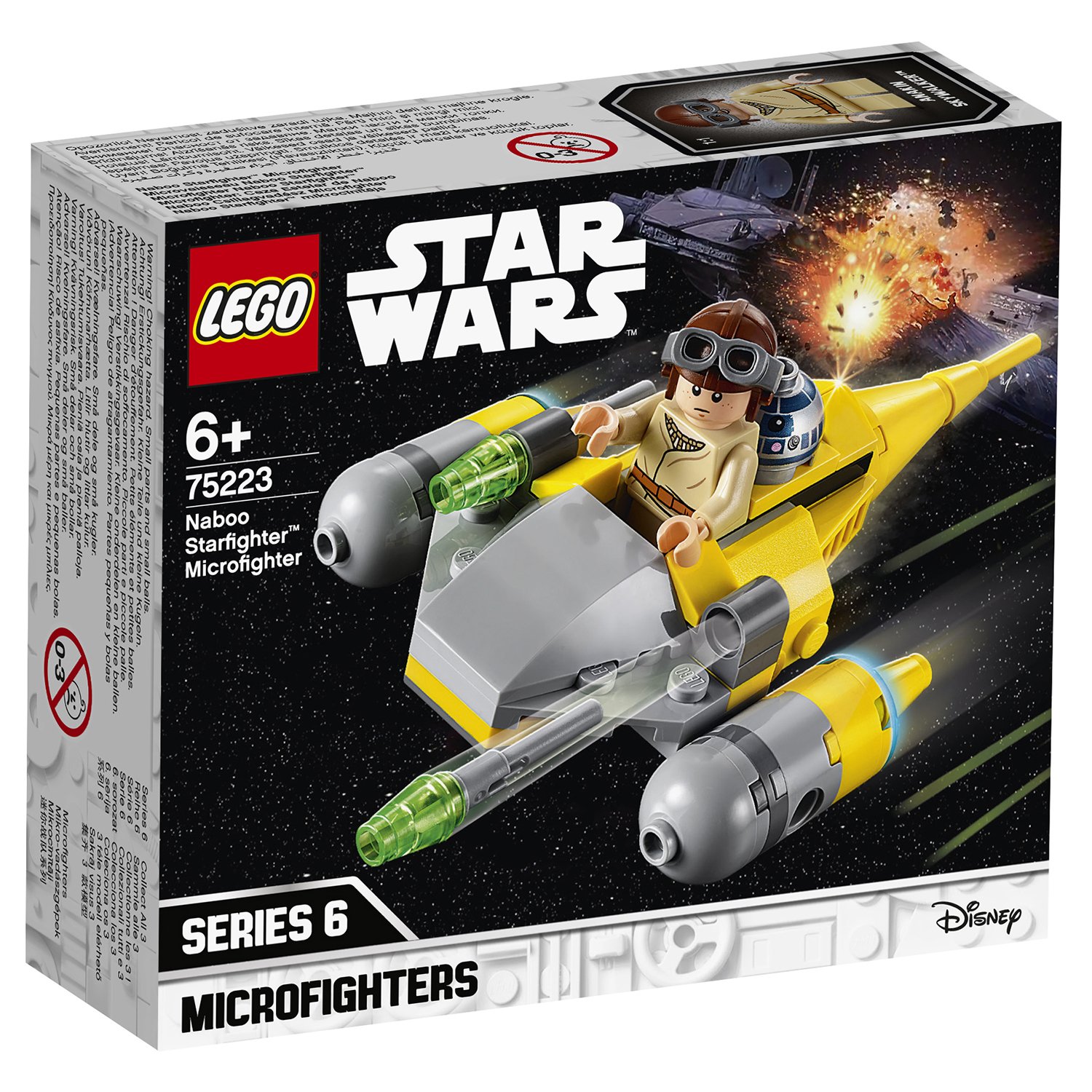 

Конструктор Lego Star Wars Микрофайтеры: Истребитель с планеты Набу 75223, Star Wars Микрофайтеры: Истребитель с планеты Набу