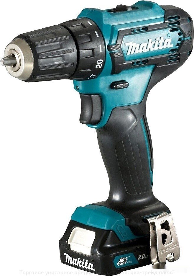 

Дрель-шуруповерт Makita DF 333 DWAE + набор бит [DF333DAX13], Дрель-шуруповерт Makita DF333DAX13 (с 2-мя АКБ, кейс +набор оснастки)