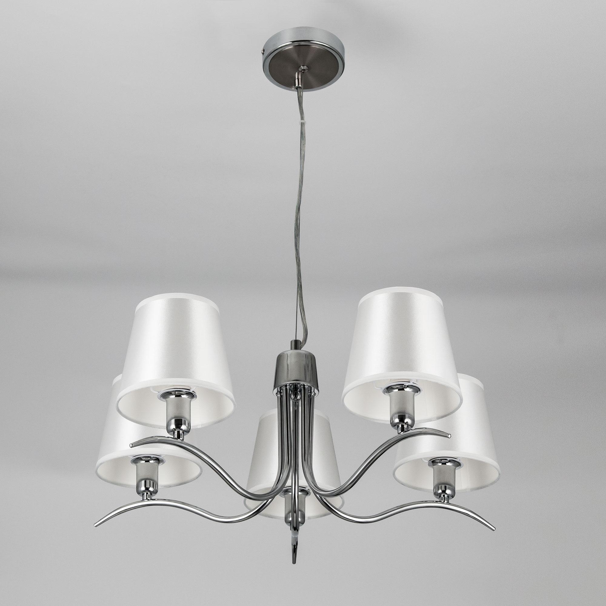 

Подвесная люстра Citilux Эмма хром/белый [CL439151], Подвесная люстра Citilux Эмма CL439151 хром/белый