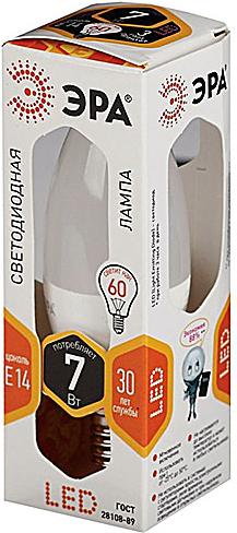 

Лампочка ЭРА светодиодная LED smd B35-7w-827-E27-Clear (6/60/2100) 7 W/170-265V E27 L110мм D37мм [Б0017237], светодиодная LED smd B35-7w-827-E27-Clear (6/60/2100) 7 W/170-265V E27 L110мм D37мм