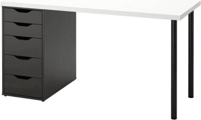 

Стол письменный Ikea Лагкаптен / Алекс черно-коричневый [994.319.39], Лагкаптен / Алекс