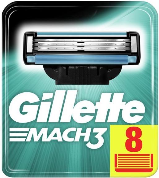 

Сменные кассеты Gillette Mach3 (8шт), Сменные кассеты Mach3 8шт