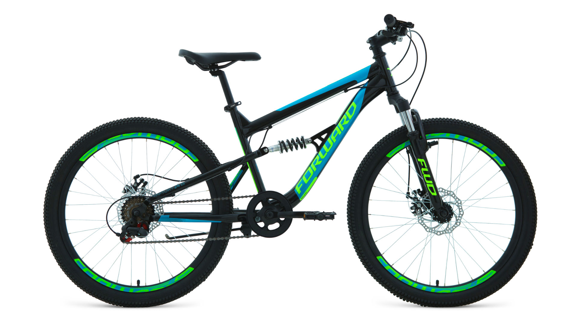 

Велосипед Forward Raptor 24'' 2.0 Disc рама 15 дюймов 2020 черный/бирюзовый [RBKW02N46003], Raptor 24 2.0 Disc 2020 15 дюймов