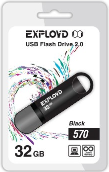 

Usb flash Exployd 570 32Gb черный, 570 32Gb