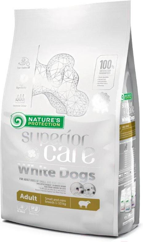 

Корм для собак Nature's Protection Superior Care White Dogs Lamb Adult Small and Mini Breeds 1,5кг, Superior Care White Dogs Lamb Adult Small and Mini Breeds 1,5кг