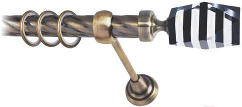 

Карниз Lm Decor Даймонд 135 1р витой 25мм 1.8м антик, Даймонд 135 1р витой 25мм 1.8м
