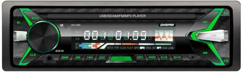 

USB-магнитола Digma DCR-400G, Автомагнитола Digma DCR-400G